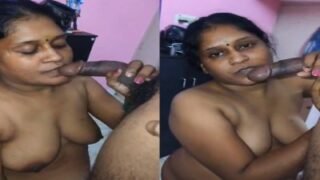 Koyambedu aunty sucking uncle lovely banana dick